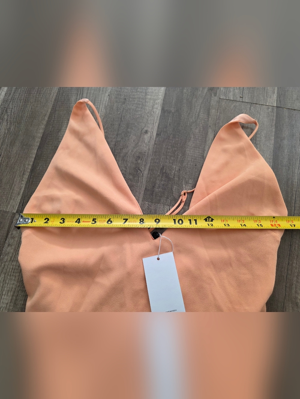 Nwt LOVERS + FRIENDS REVOLVE BOHO Sleeveless V-Neck Midi Dress Peach Wedding Y2k - Picture 14 of 15